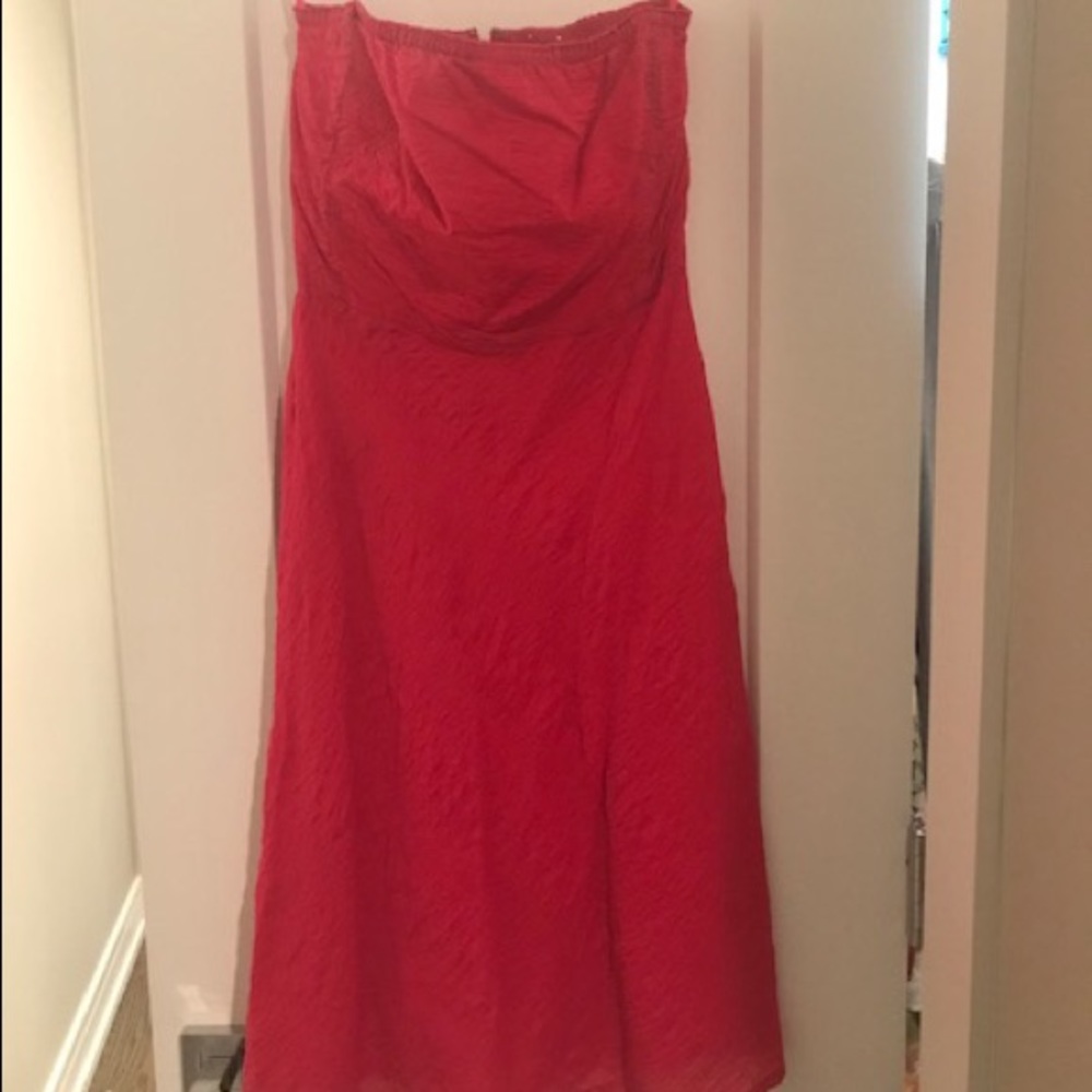 J. Crew Pink Strapless beach dress